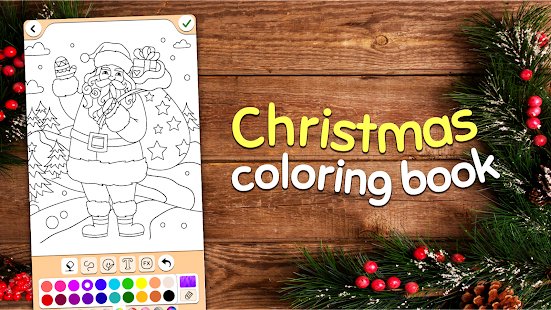 Weihnachten malen für Kinder Screenshot