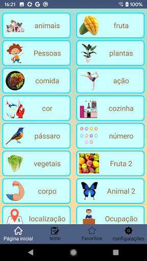 Visualização do aplicativo