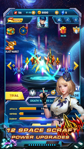 Télécharger New Galaxy War - Alien Space Shooter Games 2019 APK MOD (Astuce) screenshots 4