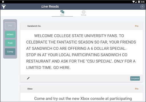 Live Reads Screenshot 1 - AppWisp.com