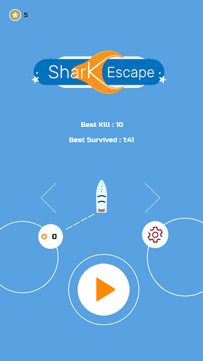 Android application Shark Escape screenshort