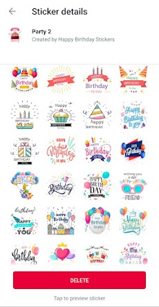 Happy Birthday Stickers for WAのおすすめ画像3