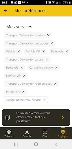 karryngo provider Screen 2