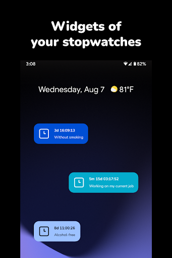 Screenshot of Time Since: Multi time counter