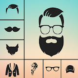 Man Photo Editor : Man Hair style ,mustache ,suit icon