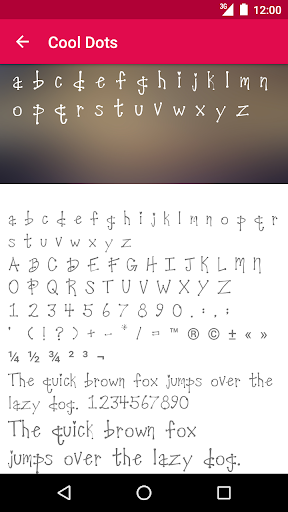 Love Fonts for FlipFont Screen 3