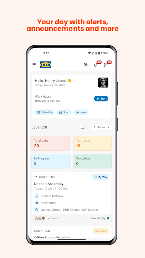 Screenshot of Zuper - Field Service App