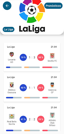 Fútbol Resultados Predicciones Screen 3