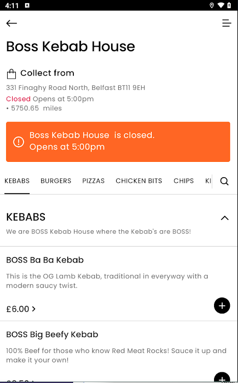 Boss Kebab House - 1.11.3 - (Android)