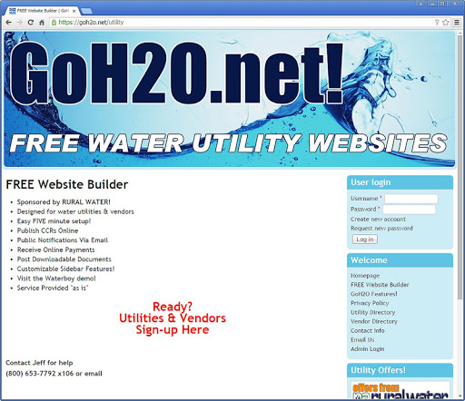 GoH20.net! Screen 2