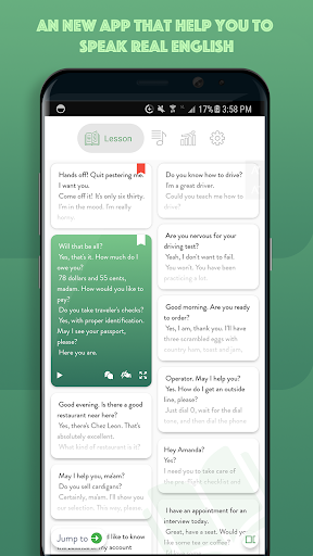 Android application British Conversation Dialogue screenshort