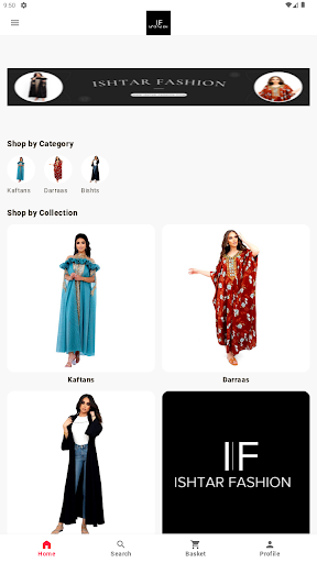 Android application Ishtar Fsshion screenshort