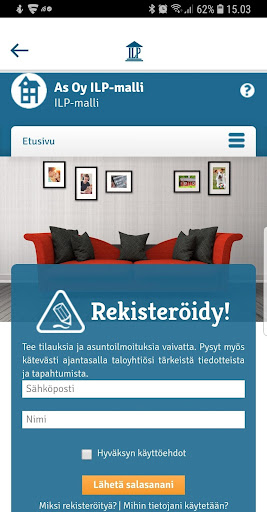 Android application ILP Mobiili screenshort