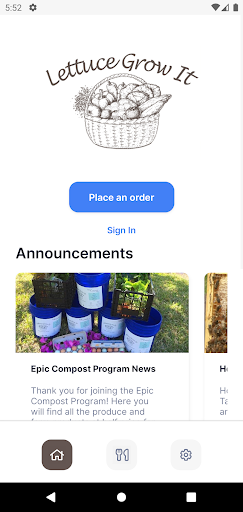 Android application Lettuce Grow It screenshort