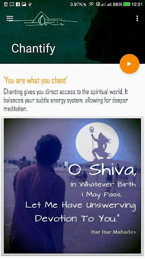 Android application Chantify - Mantras, Chant Coun screenshort