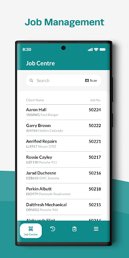 Android application Workshop Software screenshort