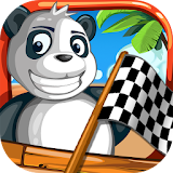 Turbo Toy Car-Panda Beach Race icon