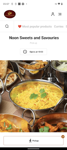 Android application Noon Sweets and Savouries RG30 screenshort