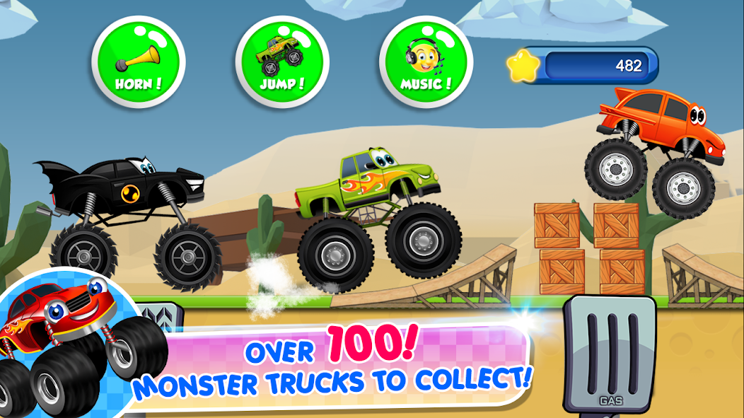 монстр грузовик для детей 2.9.51 APK + Мод (Unlimited money) за Android
