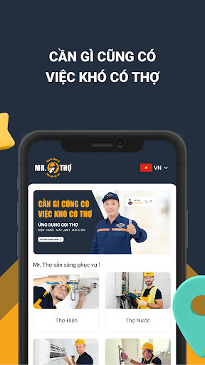 Mr. Thợ - Điện, nước, máy lạnh Screen 2