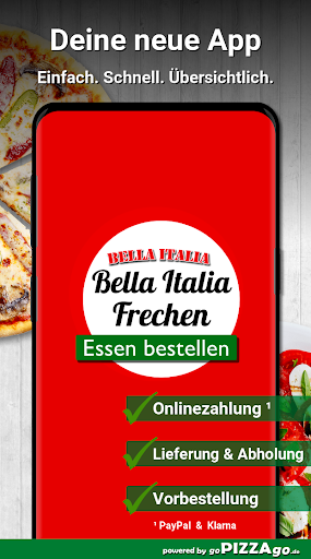 Android application Bella Italia Frechen screenshort
