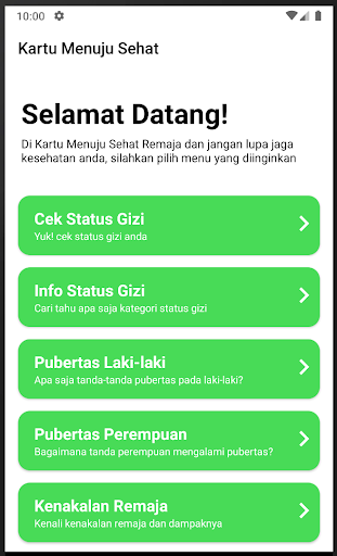 Android application KMS Remaja screenshort