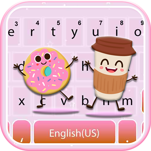 Coffee And Donut Keyboard Them logo