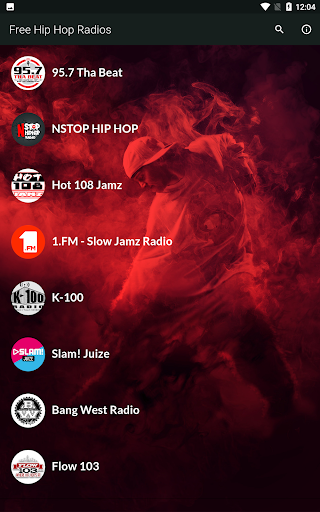 Android application Live Hip Hop Radios screenshort
