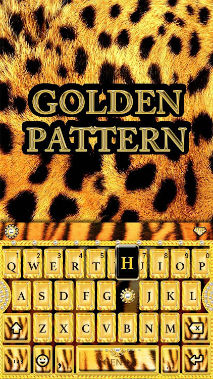 Golden Pattern Kika Keyboard - 6.0.1201_8 - (Android)