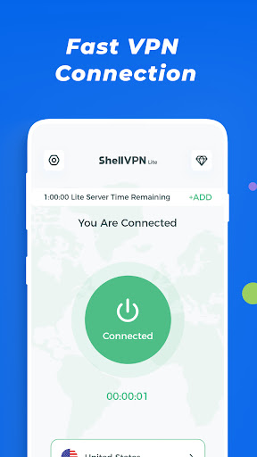 Android application ShellVPN - Fast Unlimited VPN screenshort