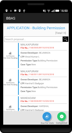 APCRDA-BBAS Screen 3