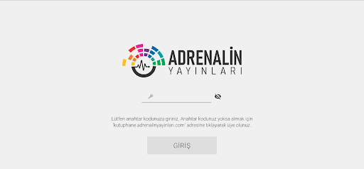 Android application Adrenalin Mobil Kütüphane screenshort