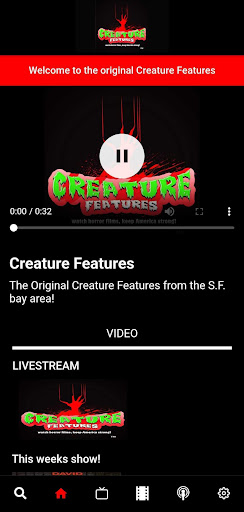 Android application Creature Features Network screenshort