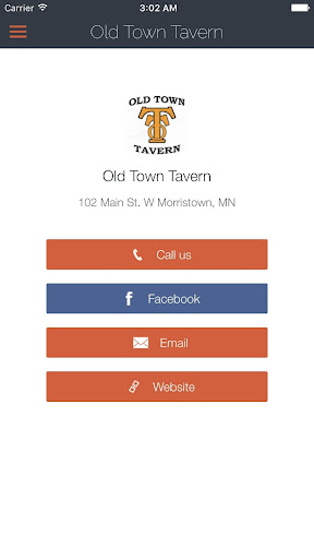 Android application Old Town Tavern screenshort