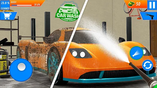 Power Car Washing Simulator 3D