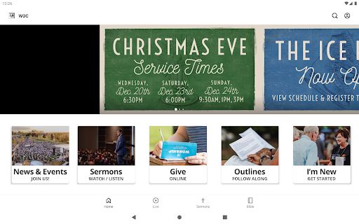 Screenshot of World Outreach Church