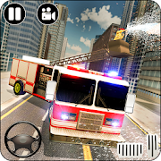 Heavy Ladder Fire Truck City R  for PC Windows and Mac