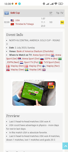 Android application Donnael Sport screenshort