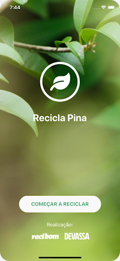 Android application Recicla Pina screenshort