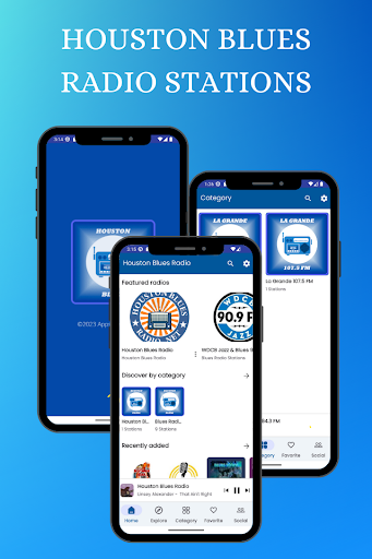 Android application Houston Blues Radio Stations screenshort