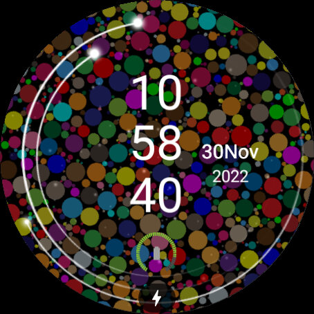 Bubble Pantone Color WatchFace Screen 3