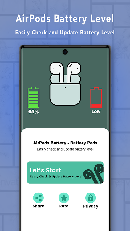 AirBuds Battery : Pods Battery - 1.1 - (Android)