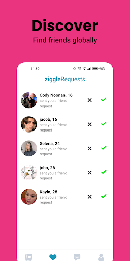 Ziggle: Make friends, Chat Screen 2