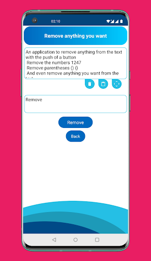 Text delete and word Screenshot