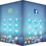 AppLock theme snow sky screen icon