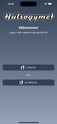 Android application Hälsogymet screenshort