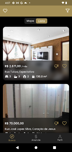 Android application For Sale: seu app de imóveis screenshort