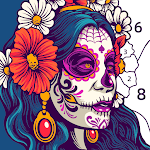 Cover Image of Download Skull Coloring Book Color Game  APK