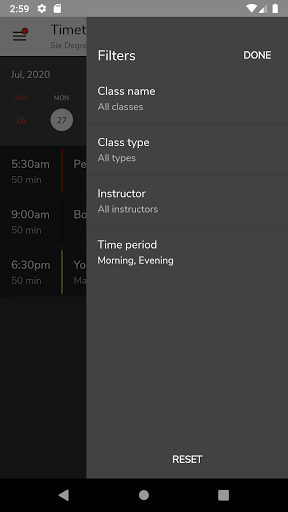 Six Degrees Gym Screenshot