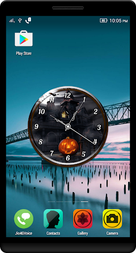 Halloween Clock Live Wallpaper